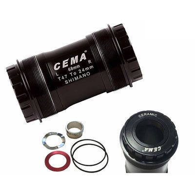 Cema Bracketas T47 SRAM GXP-CERAMIC-ZwSWART