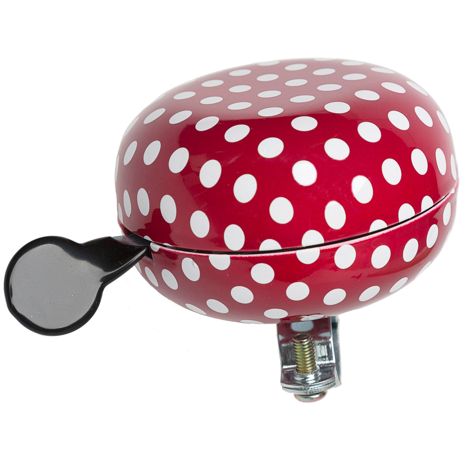Newlooxs neue Ding Dong Glocke 80mm Polka Dot rot