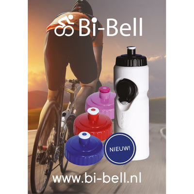 Bi-Bell Bidon mit Glocke weiß blau 750ml
