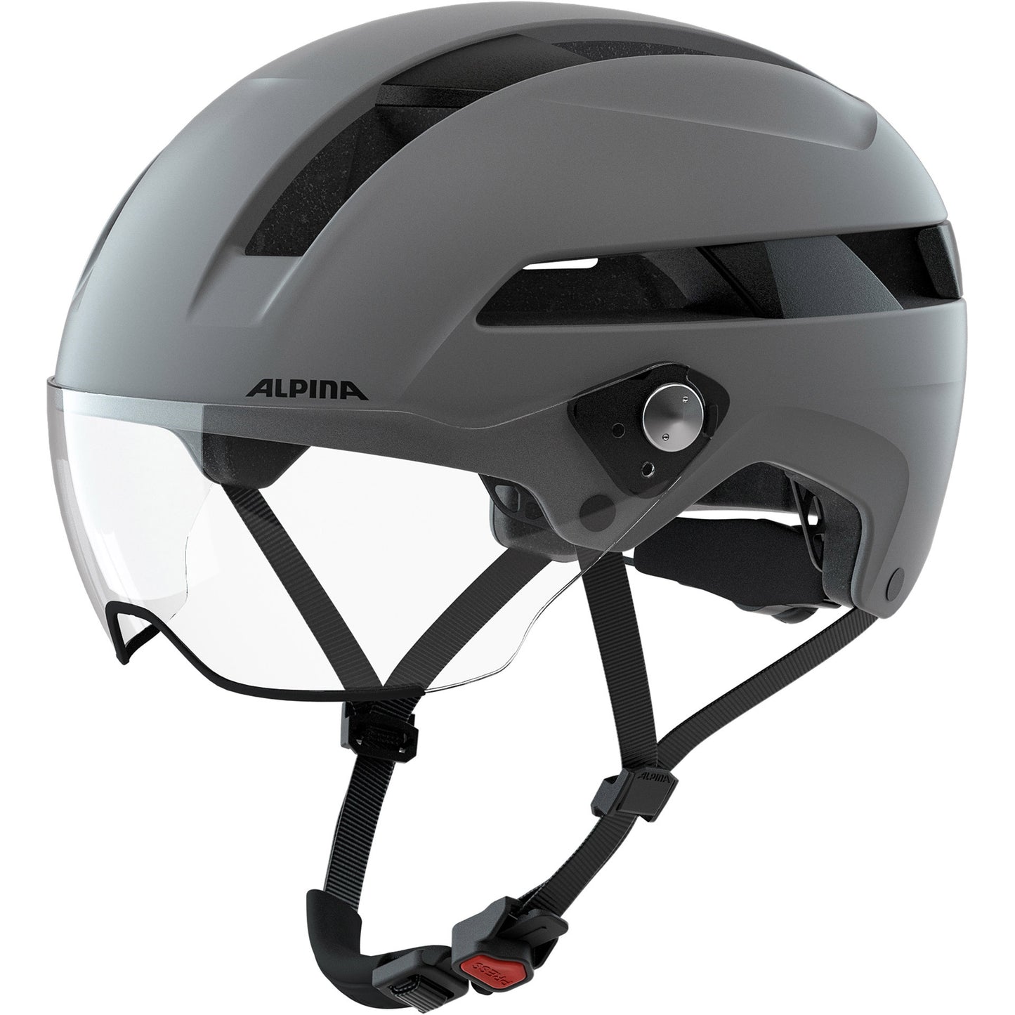Olympischer Sportbekleidung Sportstädter Helm Soho Visor 55-59 Mat Grey