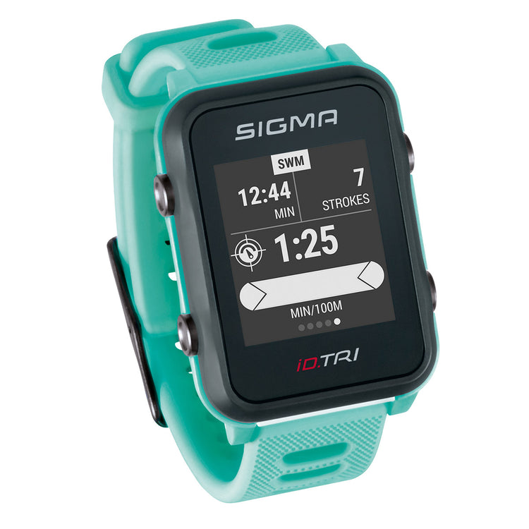 Sigma id.tri sportuhr neon mint basic zs hartsl gps acti ant+ ble