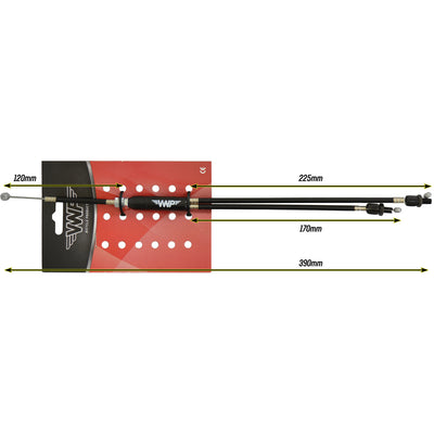 VWP VWP über Bremskabel CPL. M stelb. 390 mm schwarzer Freestyle