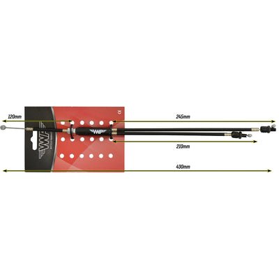VWP VWP über Bremskabel CPL. M stelb. 425 mm schwarzer Freestyle