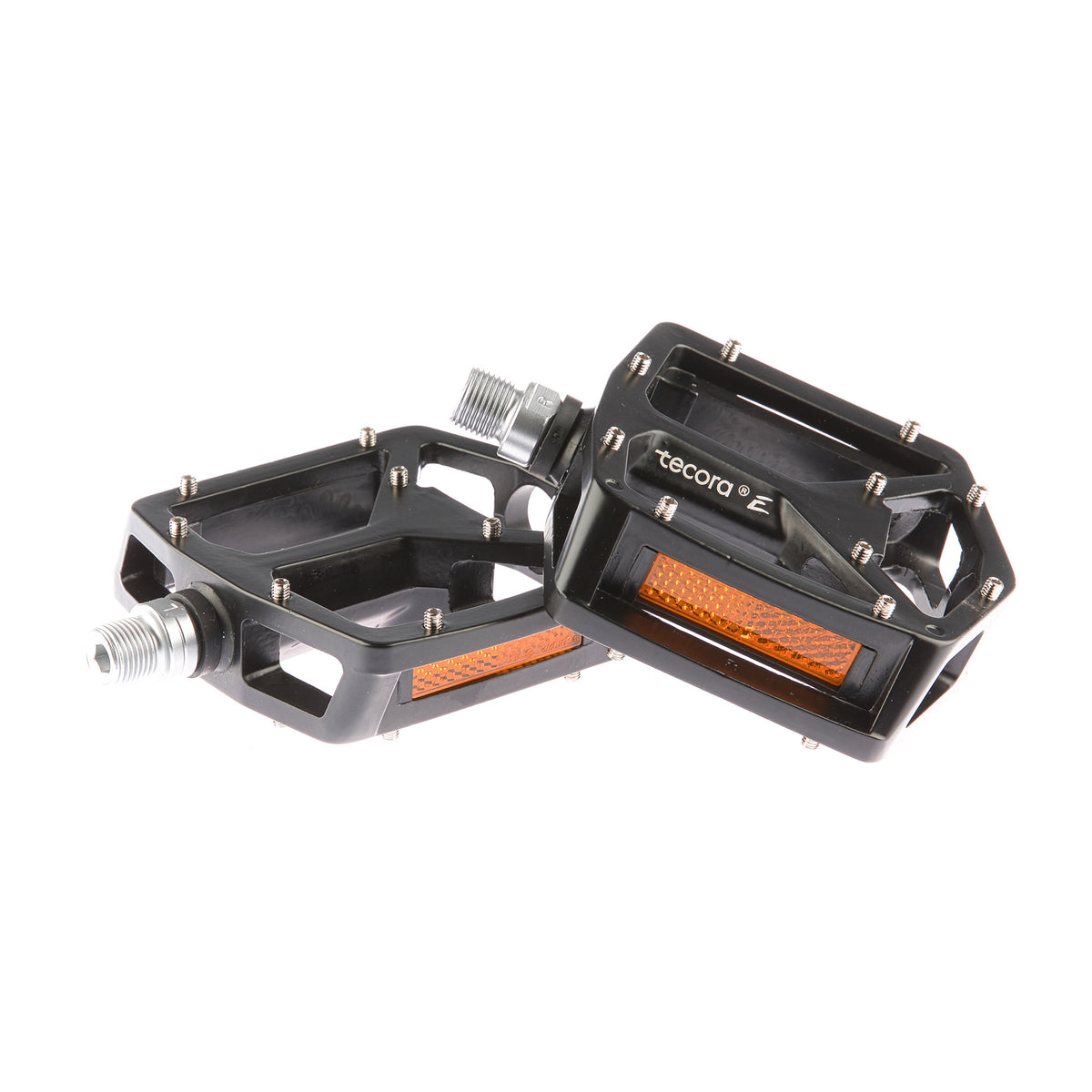 Tecora E Pedal BMX Downhill Y Modell mit Reflektoren schwarz
