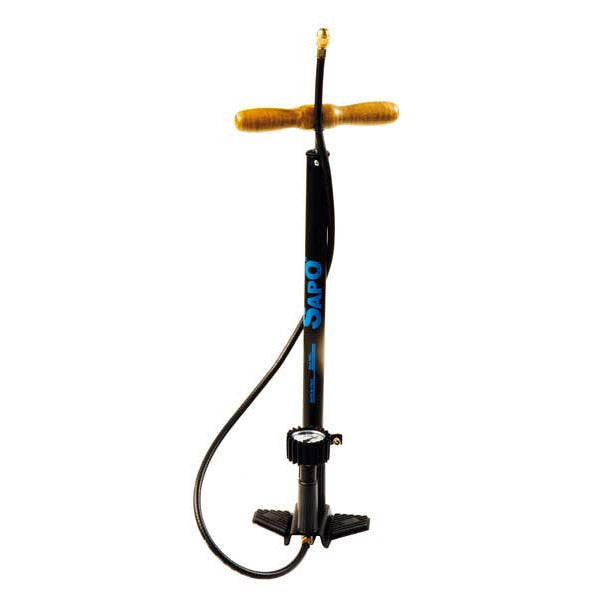 SapO OK Plus Standpumpe mit Manometer HV FV AV schwarz glänzend
