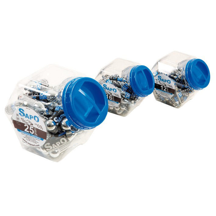 SAPO CO2 MUSTERS 12GR. Container (60.)
