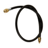 SapO Bicycle Pumpenschlauch komplett schwarz mit Jumbo Pumpennippel