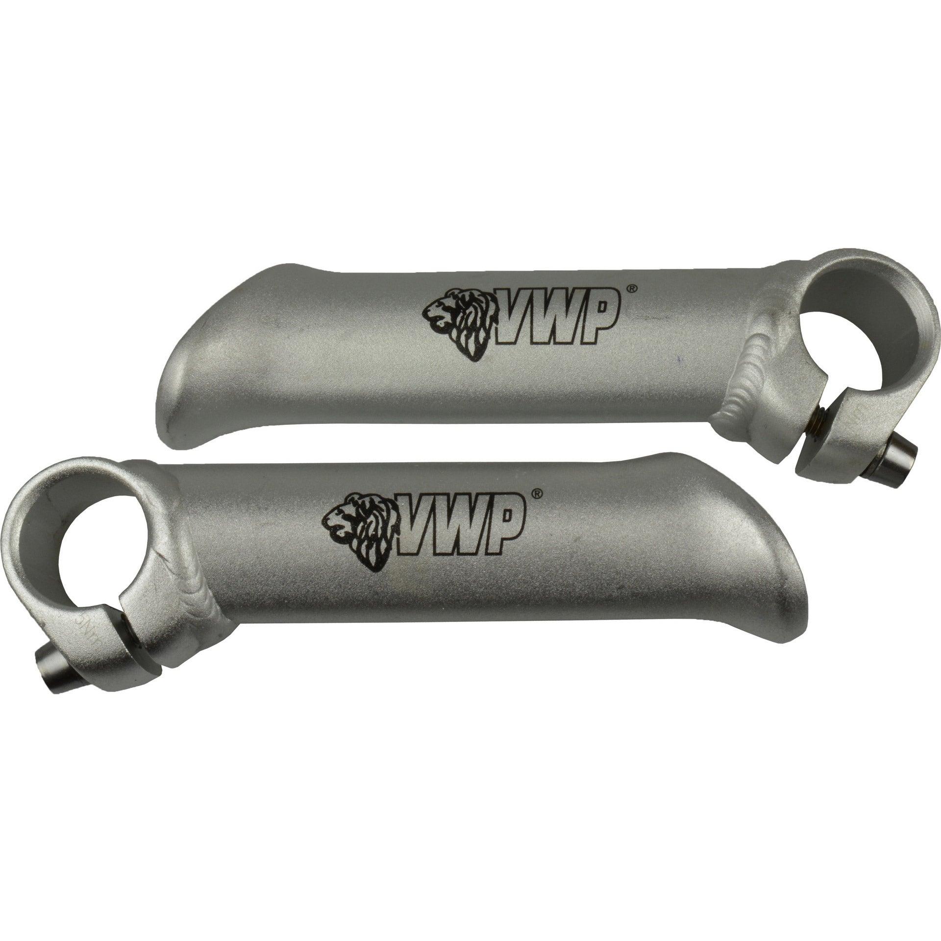 VWP-Bar-Ends geschmiedet kurzes rechte Aluminiumsilber