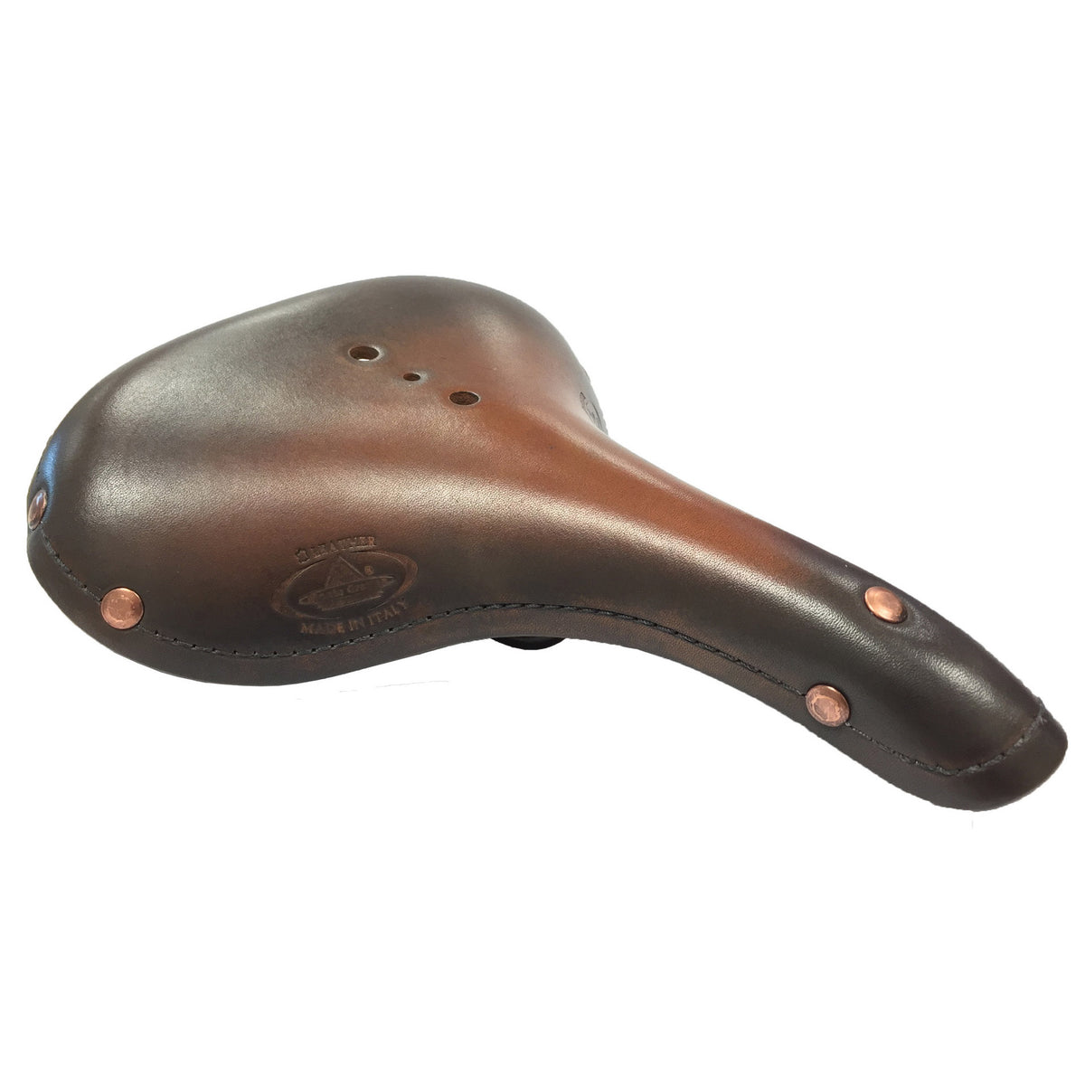 Selle Monte Grappa Sattel alte Grenzen Leder D-Bruin