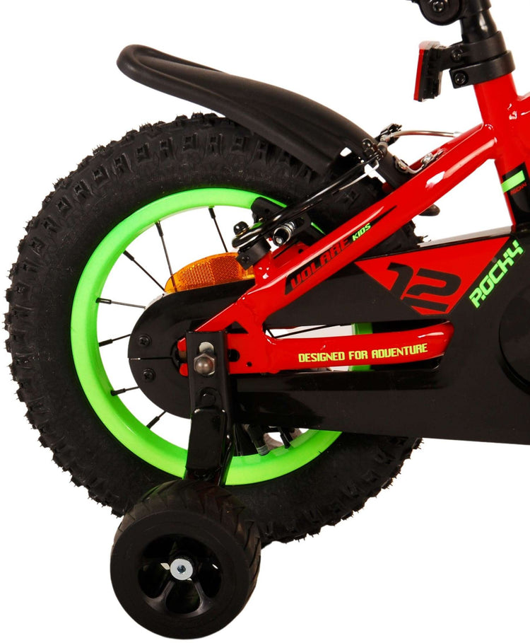 Volare Rocky Children's Bicycle - Jungen - 12 Zoll - Rot - Zwei Handbremsen