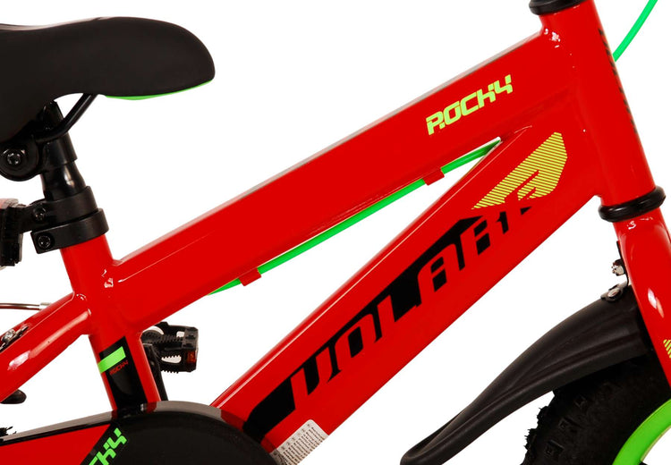 Volare Rocky Children's Bicycle - Jungen - 12 Zoll - Rot - Zwei Handbremsen