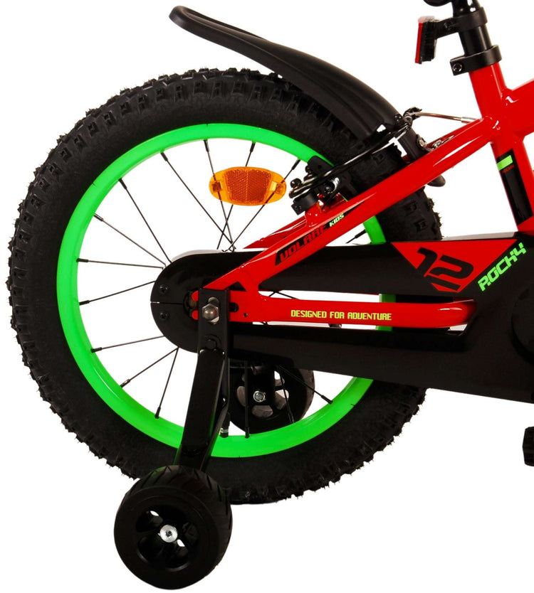 Volare Rocky Children's Bicycle - Jungen - 16 Zoll - Rot - Zwei Handbremsen