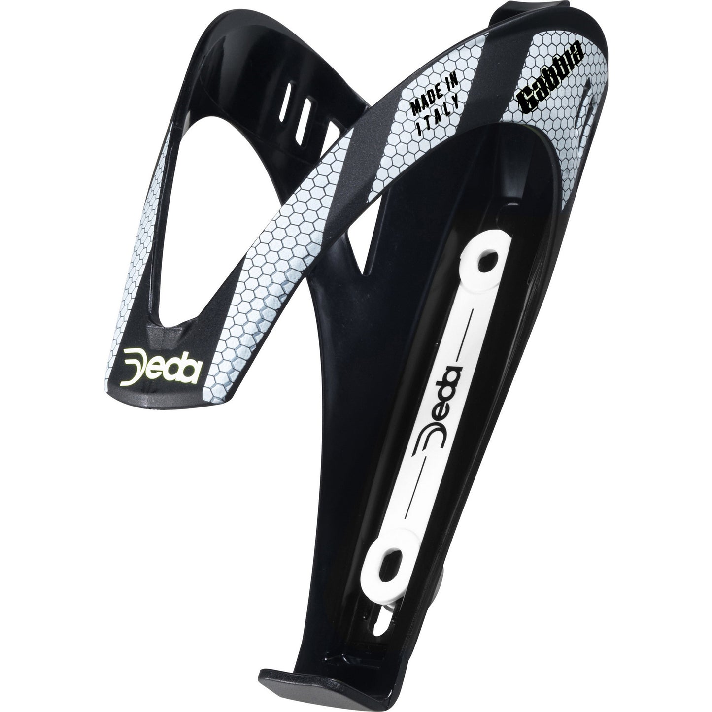 Deda Bidone -Halter Gabbia Black mit weißem Druck