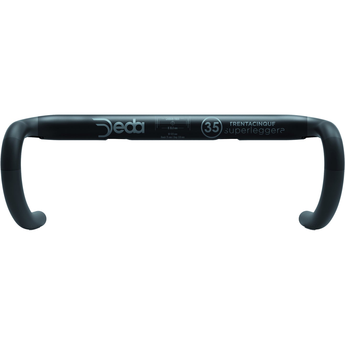 Deda Lenkung Bend Superleggera 35 Kohlenstoff 42 cm POB