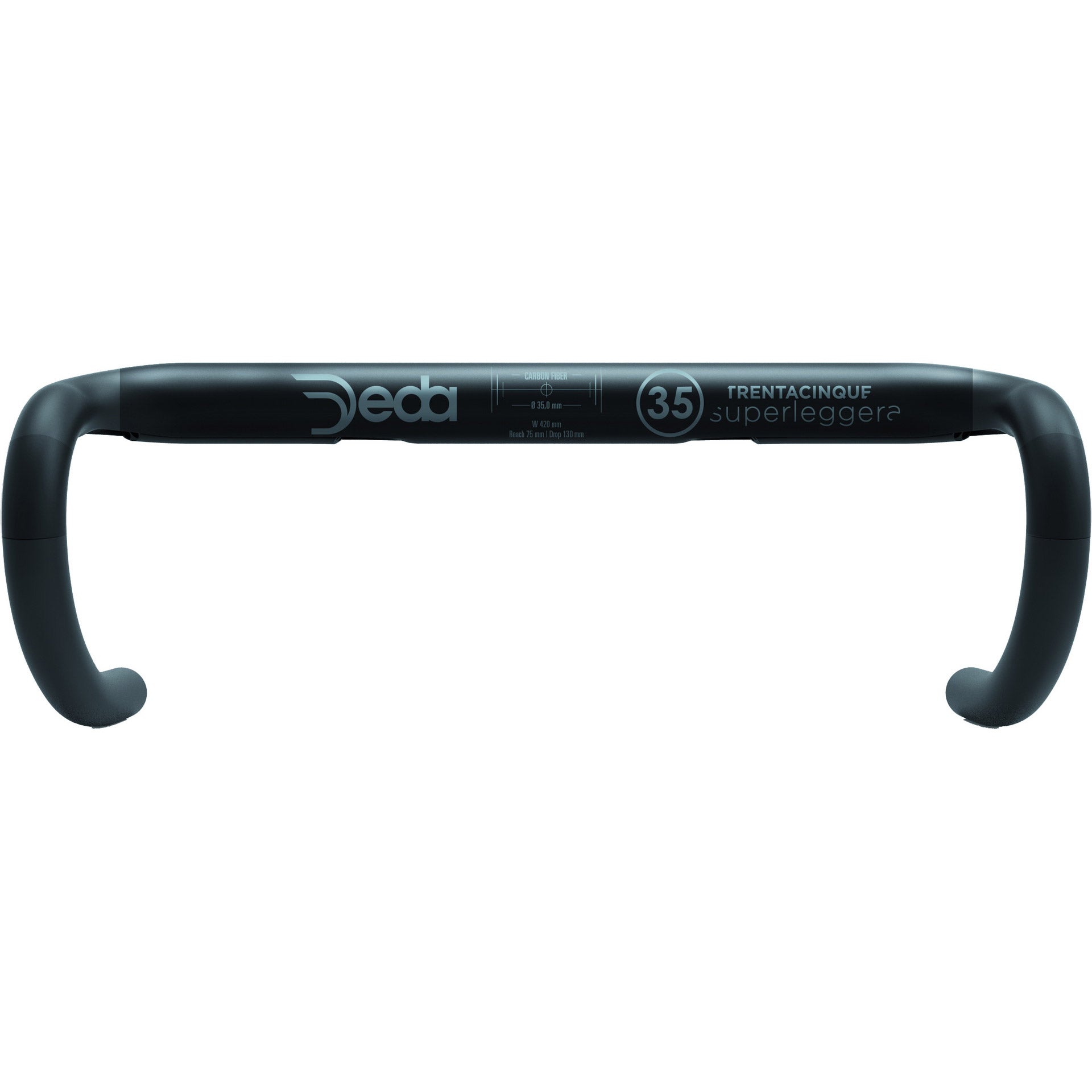 Deda Lenkung Bend Superleggera 35 Kohlenstoff 42 cm POB