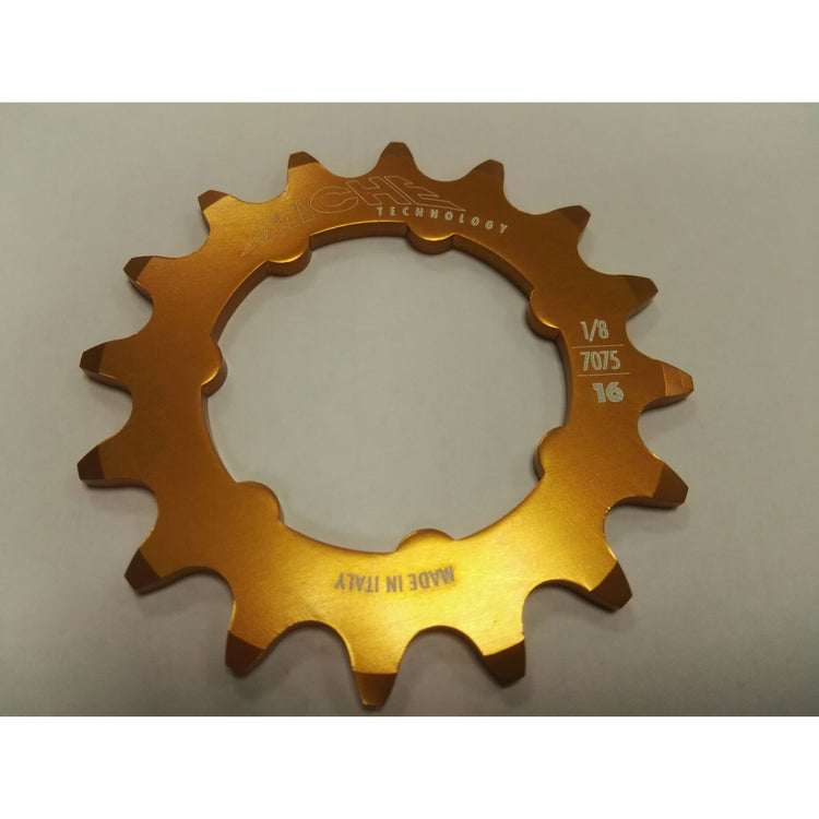 Miche Kettenblatt aufschiebbar 22T 1 8 Pista Gold z Sicherungsring
