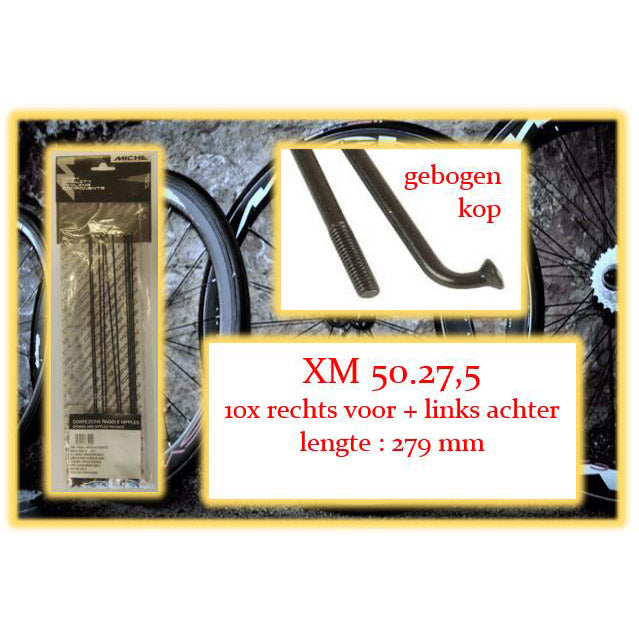 Miche Spaak+Nip. 10x RV+La XM 50.27.5