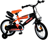Volare Sportivo Kinderrad - Jungen - 14 Zoll - Neon Oranje Black - Zwei Handbremsen - afbeelding 2