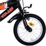 Volare Sportivo Kinderrad - Jungen - 14 Zoll - Neon Oranje Black - Zwei Handbremsen - afbeelding 4
