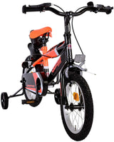 Volare Sportivo Kinderrad - Jungen - 14 Zoll - Neon Oranje Black - Zwei Handbremsen - afbeelding 7