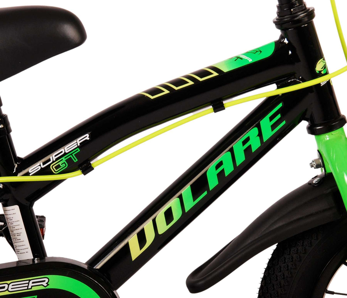 Volare Super GT Kinderbike - Jungen - 12 Zoll - Grün - Zwei Handbremsen
