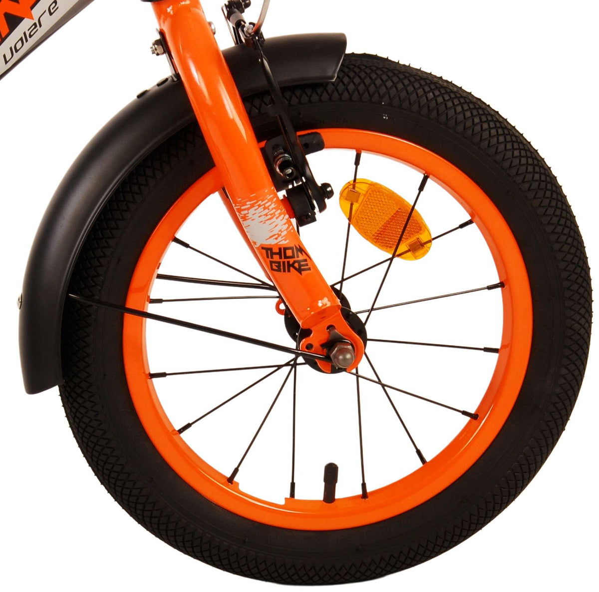 Volare Thombike Children's Bicycle - Jungen - 14 Zoll - Schwarzorange - Zwei Handbremsen