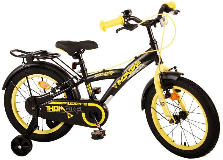 Volare Thombike Children's Bike - Jungen - 16 Zoll - Schwarzgelb - Zwei Handbremsen