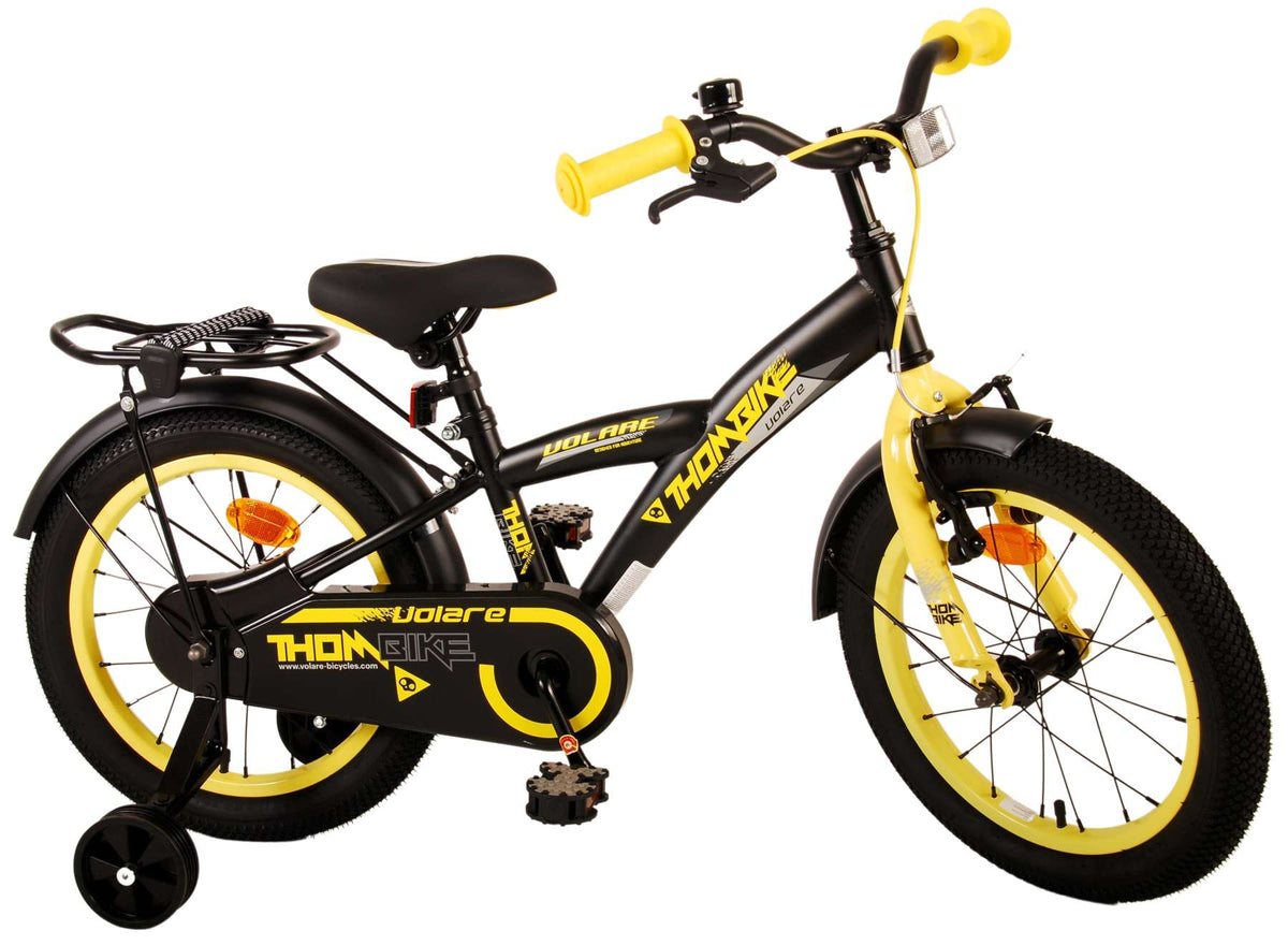 Volare Thombike Children's Bicycle - Jungen - 16 Zoll - Schwarzgelb