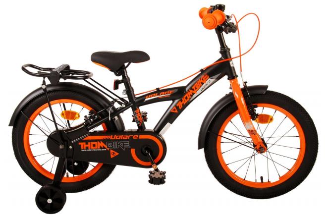 Volare Thombike Children's Bicycle - Jungen - 16 Zoll - Schwarzorange - Zwei Handbremsen