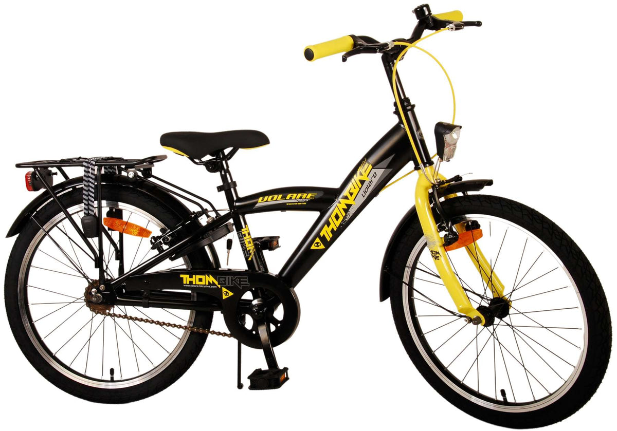 Volare Thombike Children's Bike - Jungen - 20 Zoll - Schwarzgelb - Zwei Handbremsen