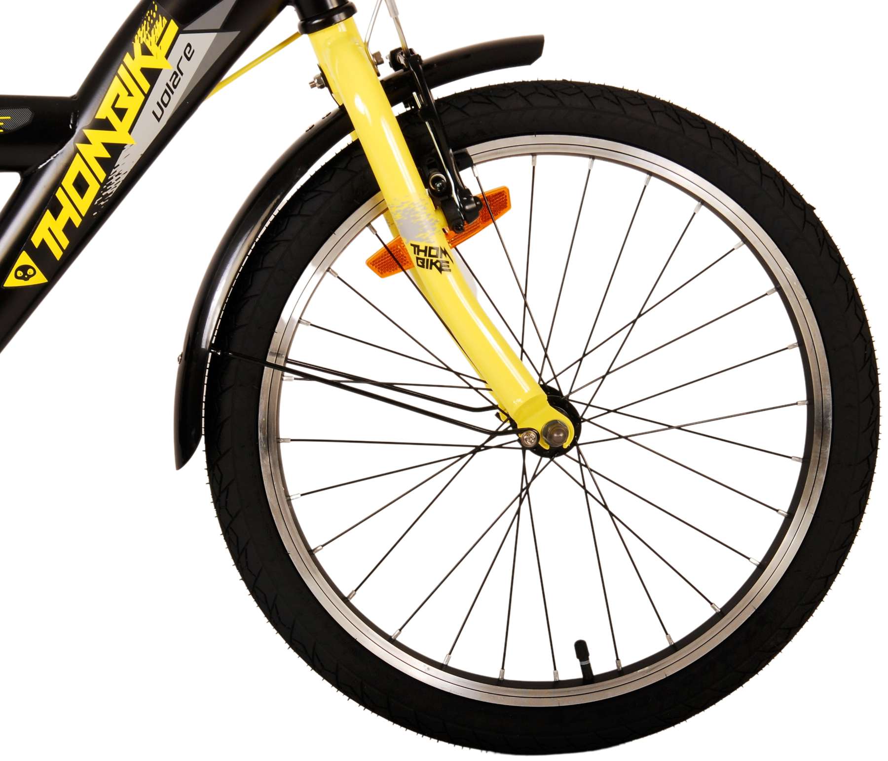 Volare Thombike Children's Bike - Jungen - 20 Zoll - Schwarzgelb - Zwei Handbremsen