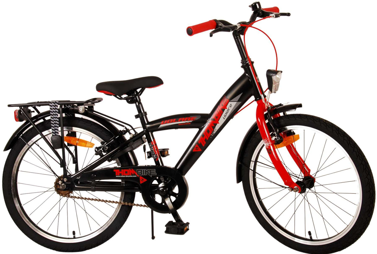 Volare Thombike Children's Bike - Jungen - 20 Zoll - Schwarzrot - Zwei Handbremsen