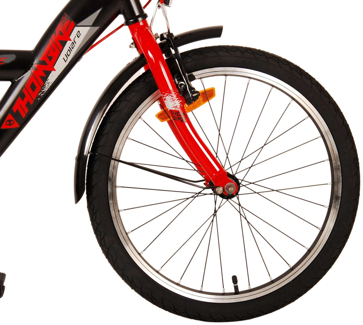 Volare Thombike Children's Bike - Jungen - 20 Zoll - Schwarzrot - Zwei Handbremsen
