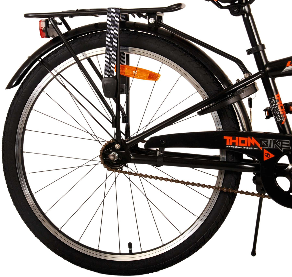 Volare Thombike Children's Bicycle - Jungen - 24 Zoll - Schwarzorange