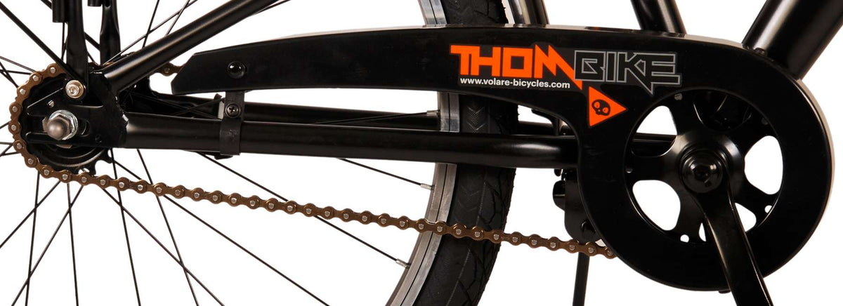Volare Thombike Children's Bicycle - Jungen - 24 Zoll - Schwarzorange