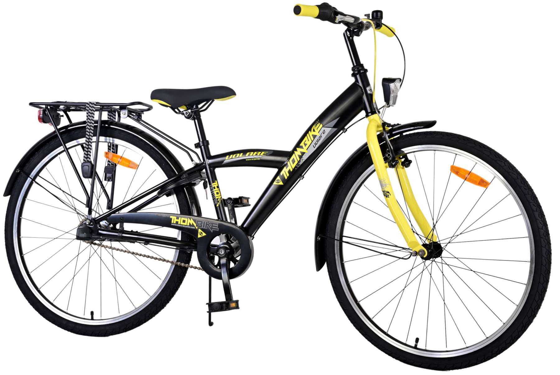 Volare Thombike Children's Bike - Jungen - 26 Zoll - Schwarzgelb - 3 Zahnräder