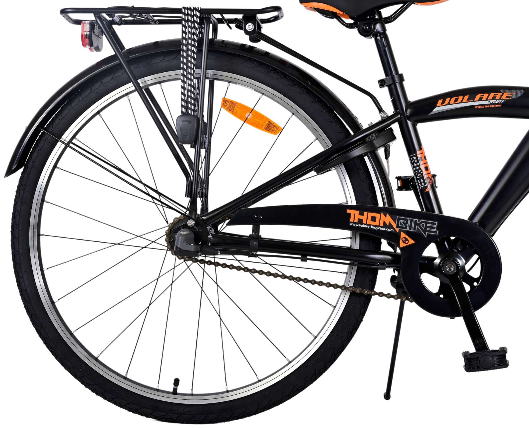 Volare Thombike Children's Bicycle - Jungen - 26 Zoll - Schwarzorange - 3 Zahnräder