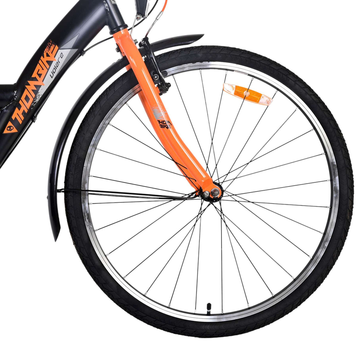 Volare Thombike Children's Bicycle - Jungen - 26 Zoll - Schwarzorange - 3 Zahnräder