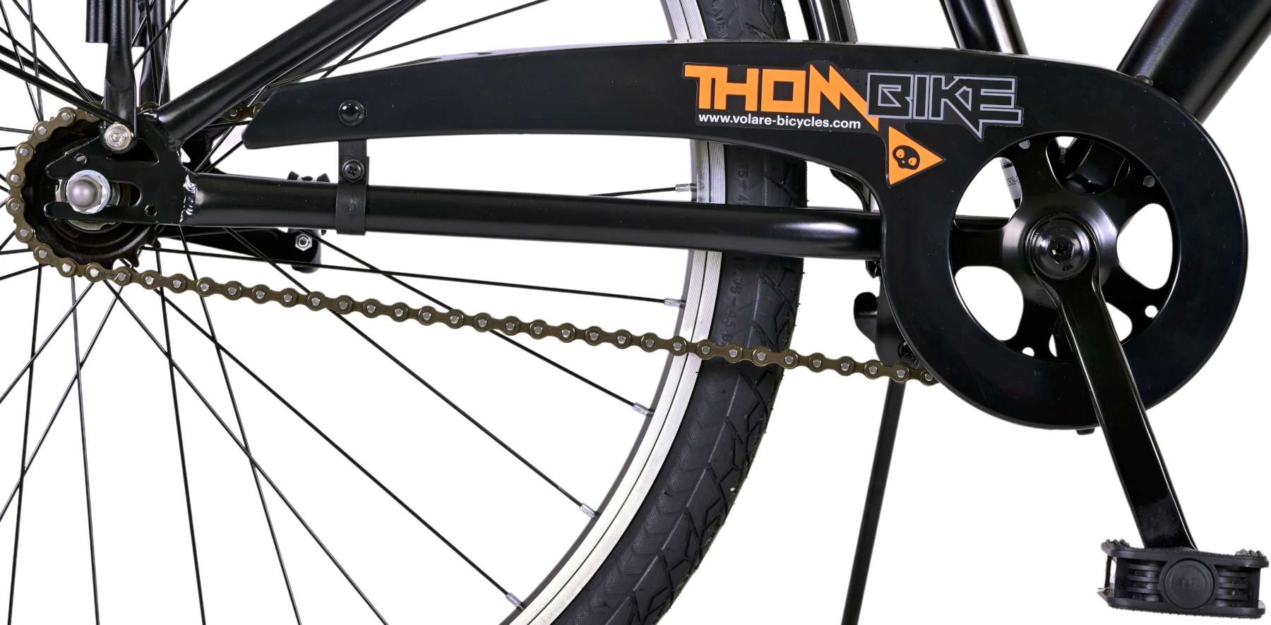 Volare Thombike Children's Bicycle - Jungen - 26 Zoll - Schwarzorange