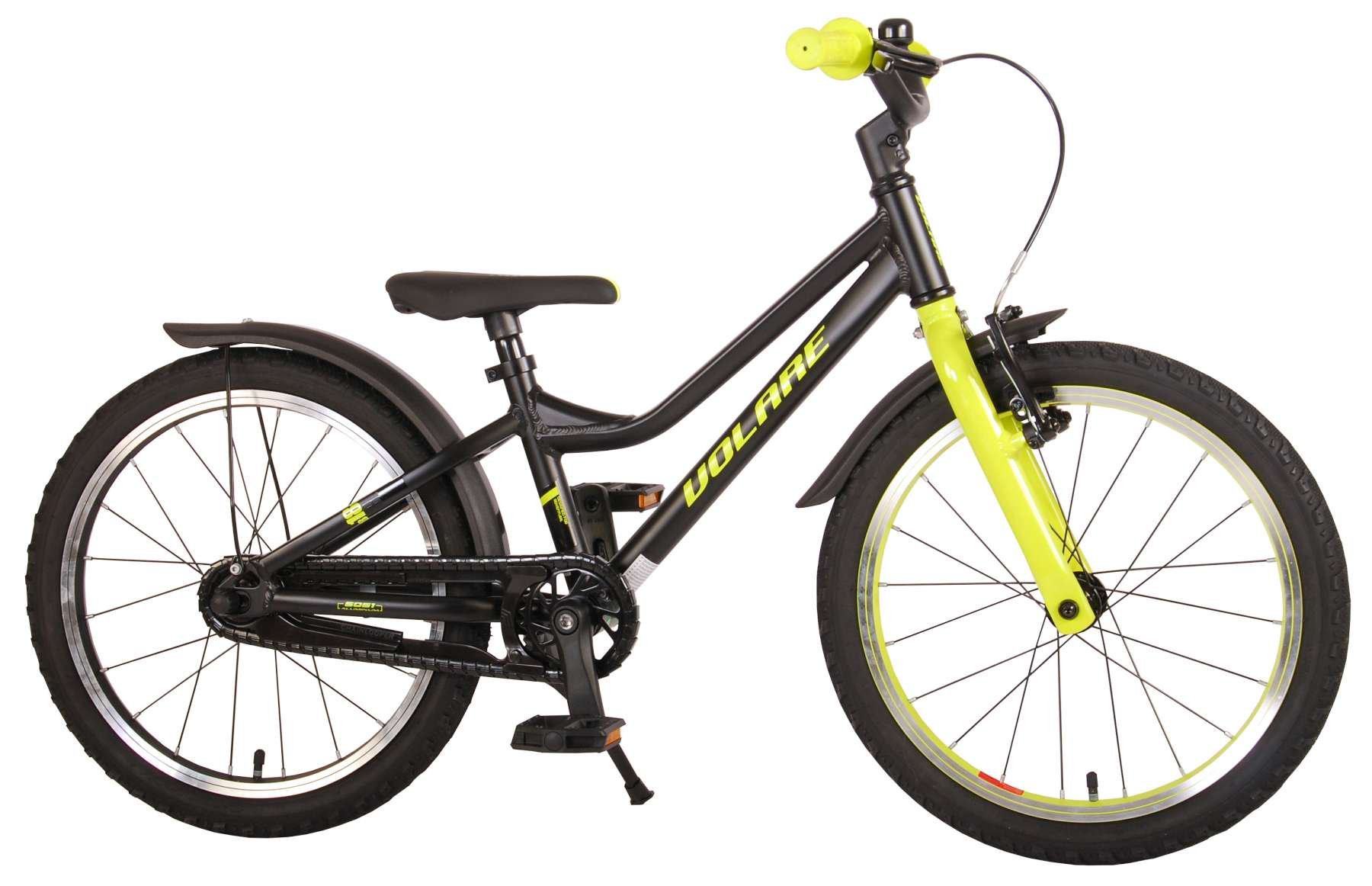 Volare Blaster Children's Bike - Jungen - 18 Zoll - Schwarz gelb Grün - Prime Collection