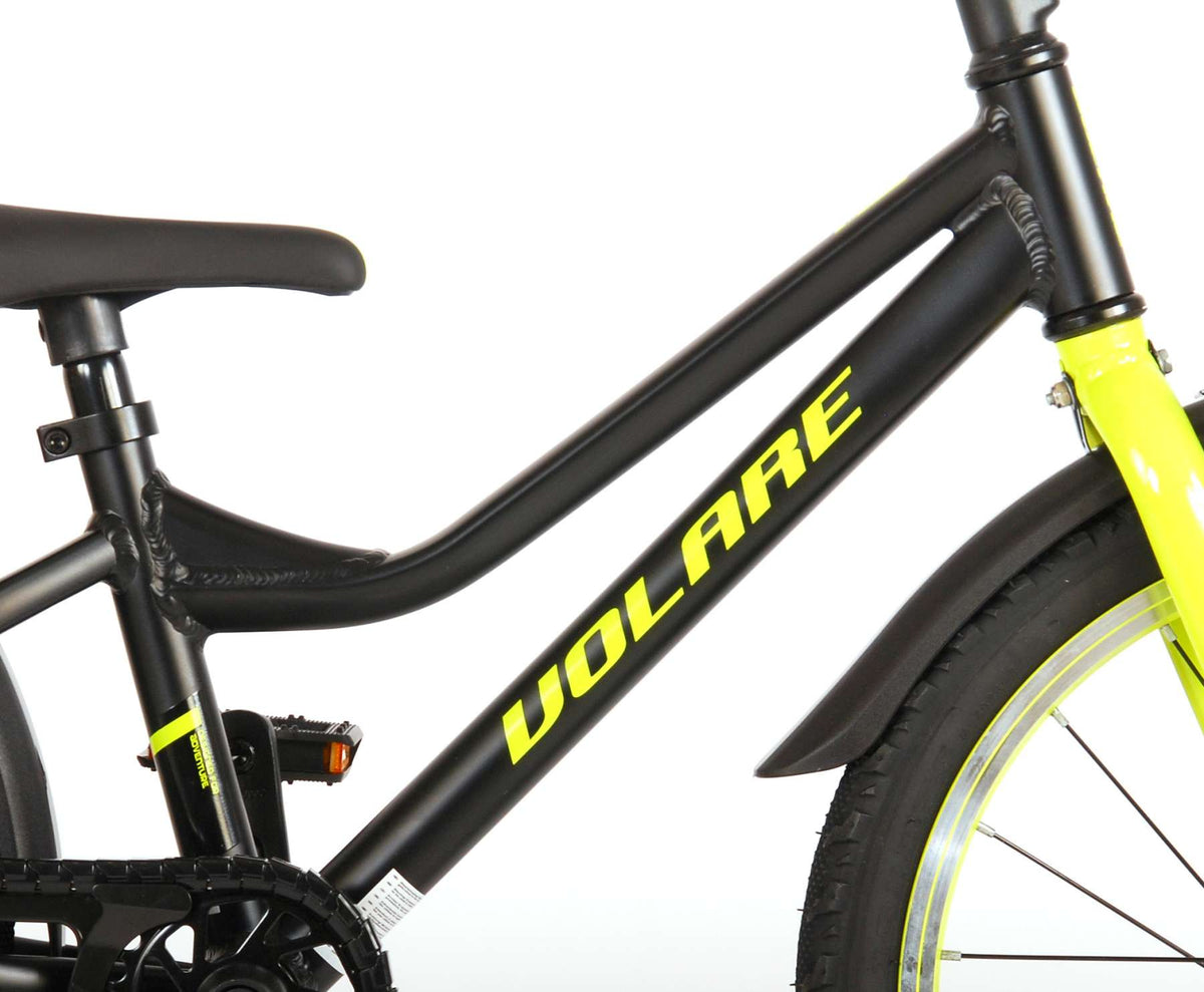 Volare Blaster Children's Bike - Jungen - 18 Zoll - Schwarz gelb Grün - Prime Collection