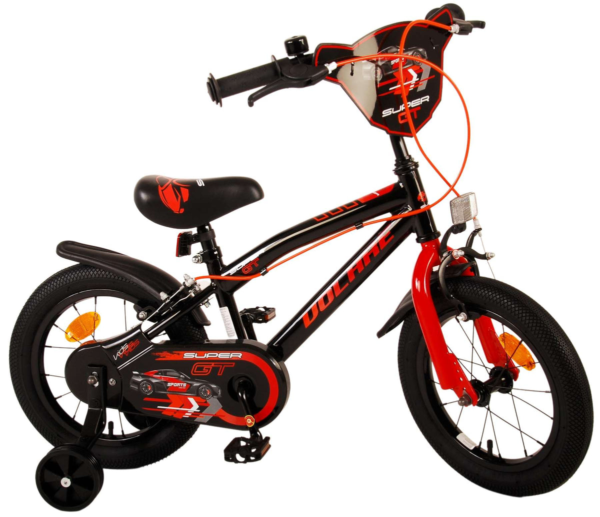 Volare Super GT Kinderrad - Jungen - 14 Zoll - Rot - Zwei Handbremsen
