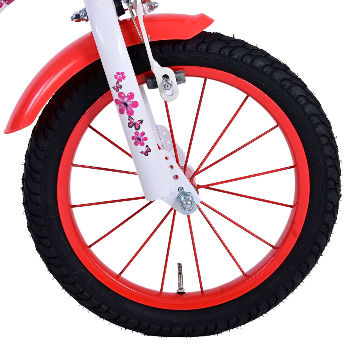 Volare schöne Kinderbike Girls 14 Zoll rotweiß