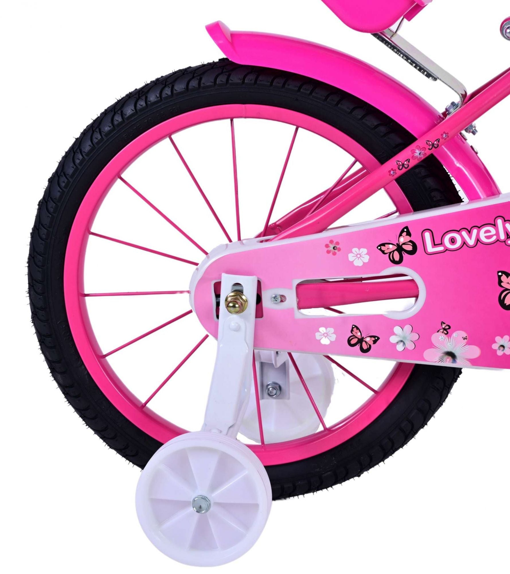 Volare schöne Kinderbike Girls 16 Zoll rosa Weiß