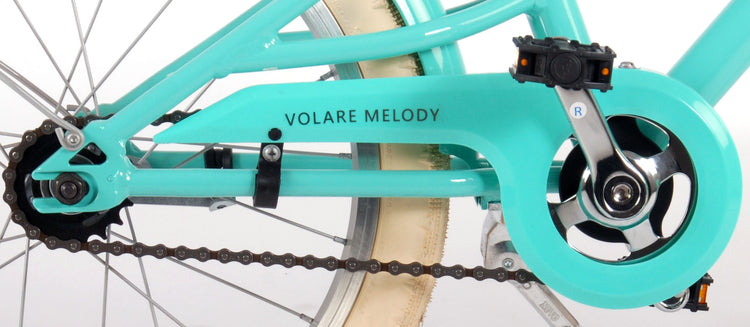 Volare Melody Children's Bicycle - Mädchen - 18 Zoll - Türkis - Prime Collection