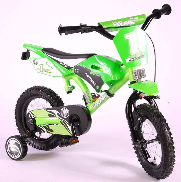 Volare Motorrad Kinderbike - Jungen - 12 Zoll - grün - 95% versammelten sich