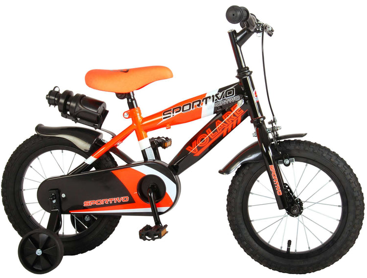 Volare Sportivo Kinderbike Jungen 14 Zoll Neon Oranje Black 95% versammelte sich
