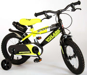 Volare Sportivo Kinderrad - Jungen - 14 Zoll - Neongelbschwarz - Zwei Handbremsen - 95% versammelte - afbeelding 3