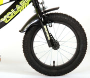 Volare Sportivo Kinderrad - Jungen - 14 Zoll - Neongelbschwarz - Zwei Handbremsen - 95% versammelte - afbeelding 5