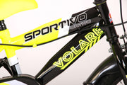 Volare Sportivo Kinderrad - Jungen - 14 Zoll - Neongelbschwarz - Zwei Handbremsen - 95% versammelte - afbeelding 7